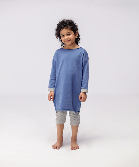 Girls' Raw Edge Dress