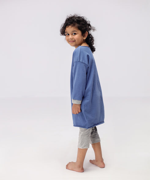 Girls' Raw Edge Dress