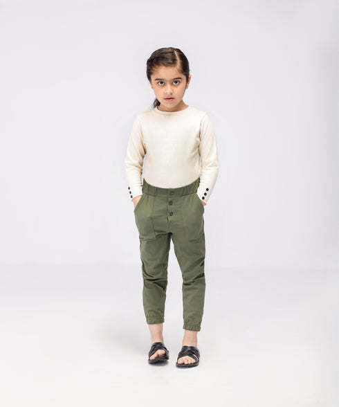 Girls' Raw Edge Loungewear Set