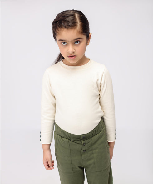 Girls' Raw Edge Loungewear Set