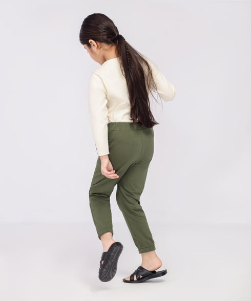 Girls' Raw Edge Loungewear Set