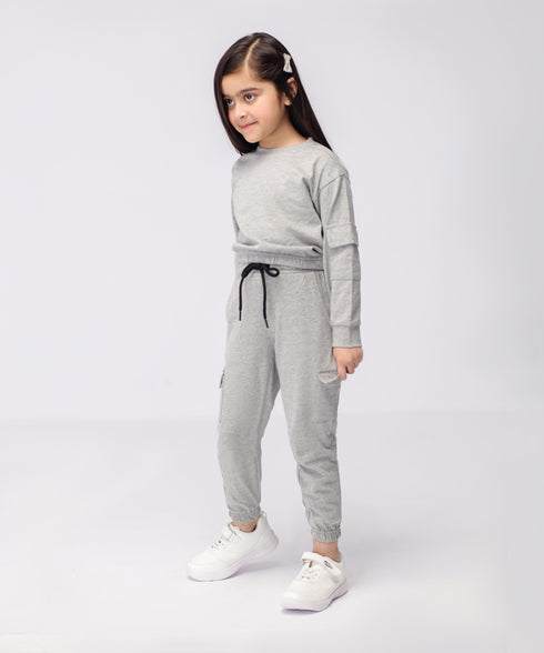 Girls' Cropped Cargo Set