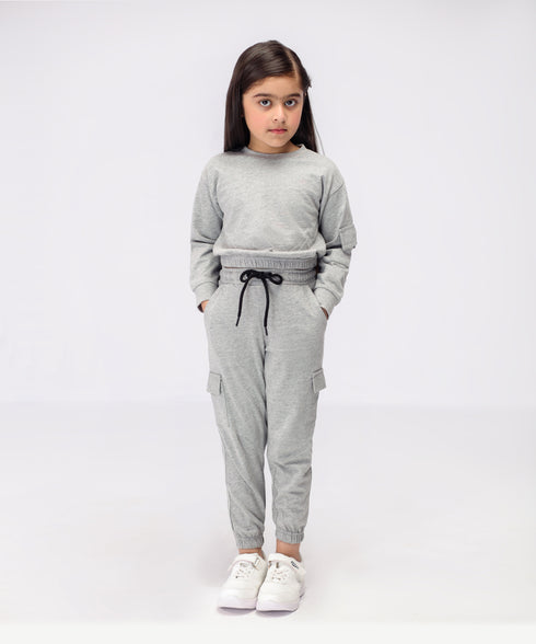 Girls' Cropped Cargo Set