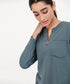 Women's Eyelets Long Sleeve Tee