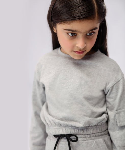 Girls' Cropped Cargo Set