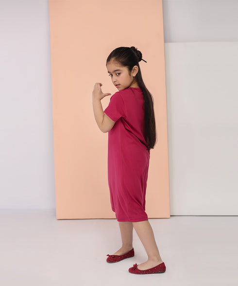 Girls' Long Flare Dress