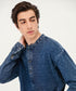 Men's Denim Tunic Shirt