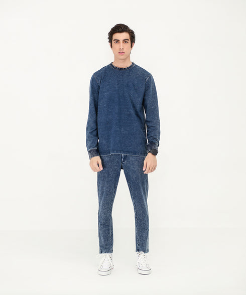 Men's Denim Sweatshirt