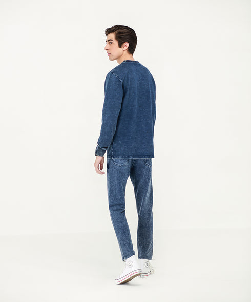 Men's Denim Sweatshirt