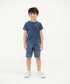 Boys' Denim Henley Tee