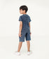 Boys' Denim Henley Tee