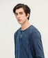 Men's Denim Henley Tee