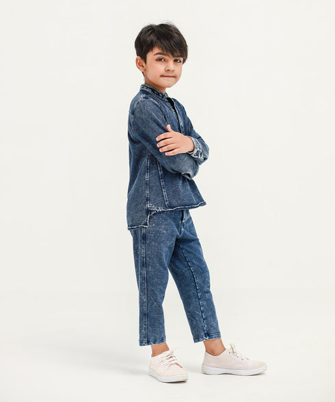Boys' Denim Tunic Shirt