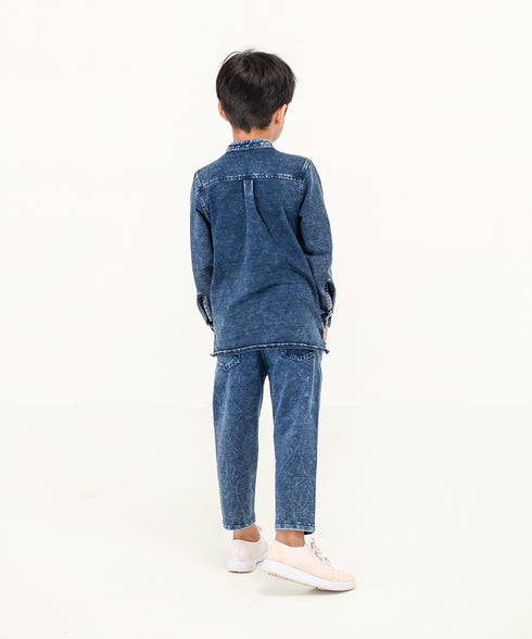 Boys' Denim Tunic Shirt
