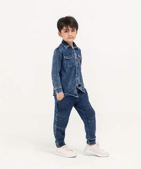 Boys' Denim Button Down Shirt