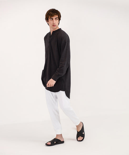 Men's Melange Tunic Shirt