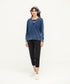 Women's Denim Henley Tee