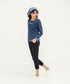 Women's Denim Henley Tee