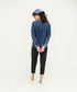 Women's Denim Henley Tee