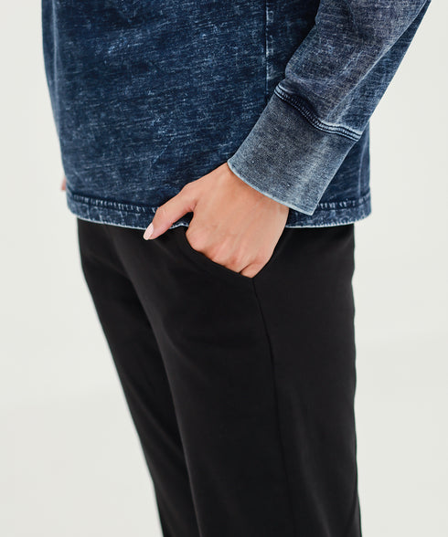 Women's Denim Henley Tee