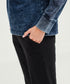 Women's Denim Henley Tee