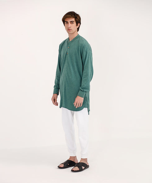 Men's Melange Tunic Shirt
