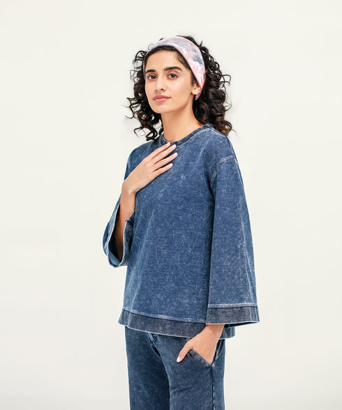 Women's Denim Sweatshirt