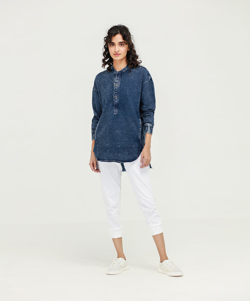 Women's Denim Tunic Shirt