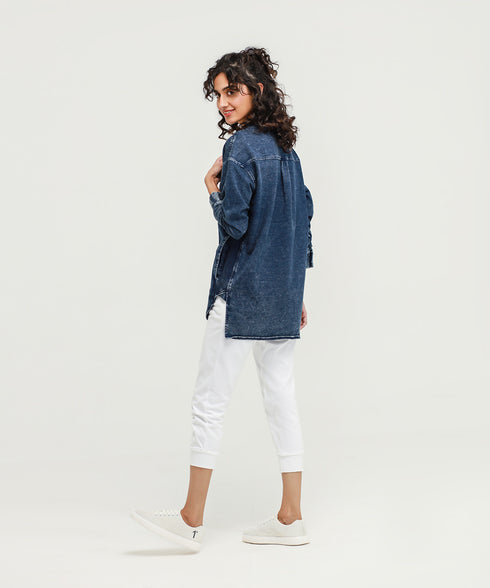 Women's Denim Tunic Shirt
