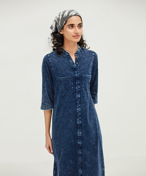 Women's Denim Pocket Dress