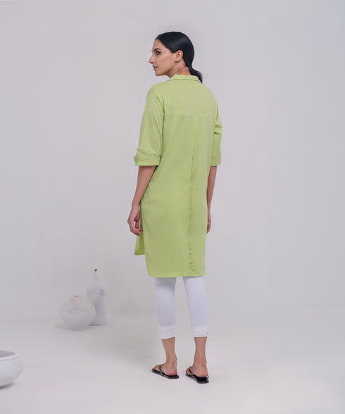 Women's Collared Tunic Shirt