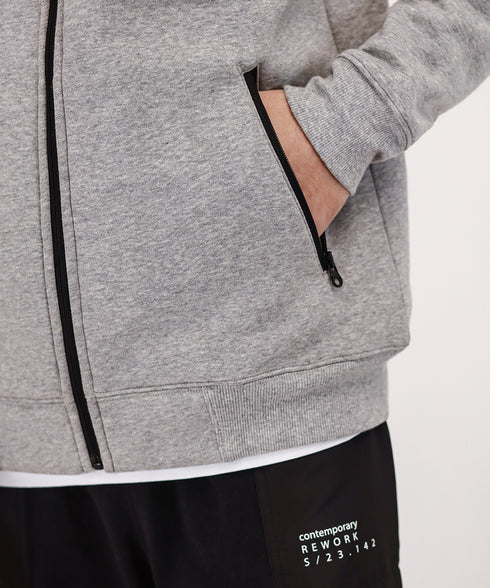 Men's Basic Zipper Hoodie