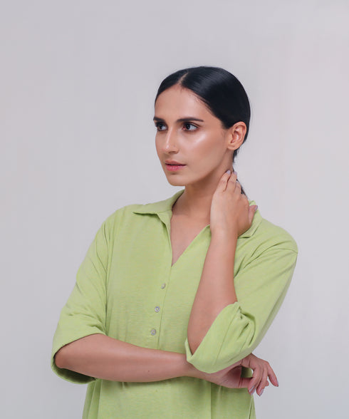 Women's Collared Tunic Shirt