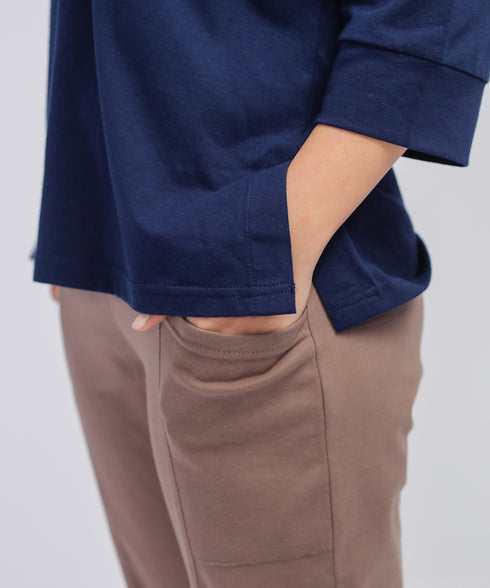 Women's Collared Three Quarter Shirt