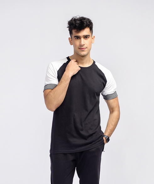Men's Contrast Raglan Tee
