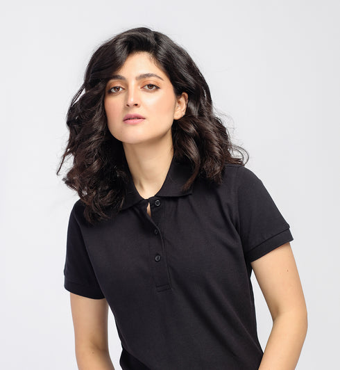 Women's Basic Polo Shirt