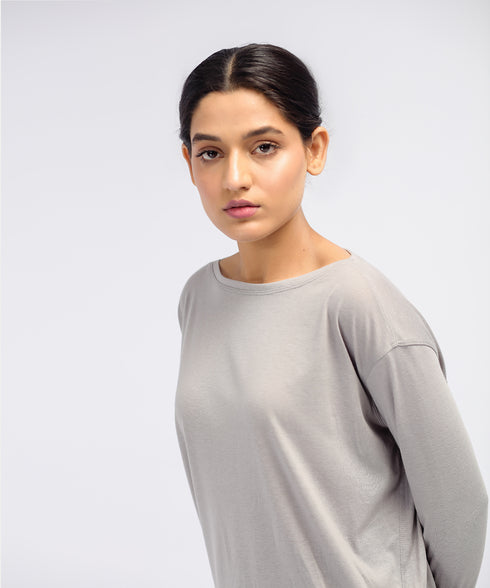 Women's Boat Neck Long Sleeve Tee
