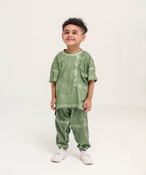 Boys' Stone Wash Joggers