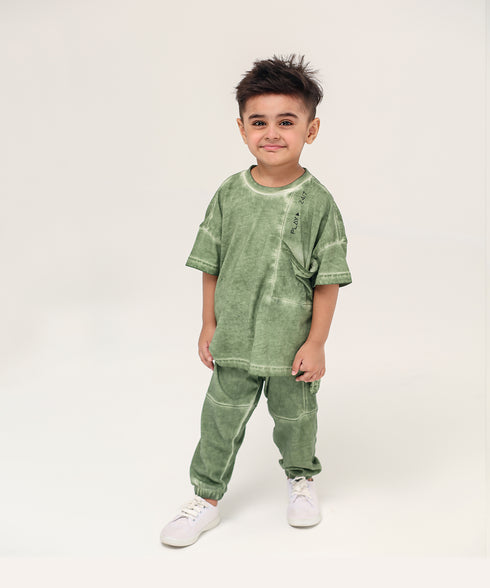 Boys' Stone Wash Joggers