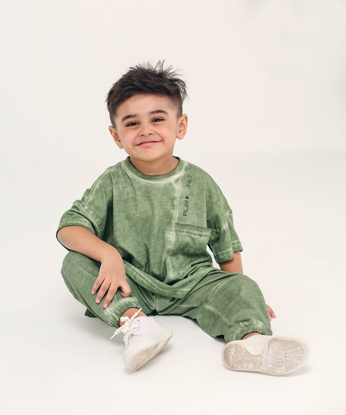 Boys' Stone Wash Joggers