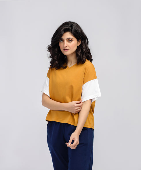 Women's Cropped Drop Shoulder Tee