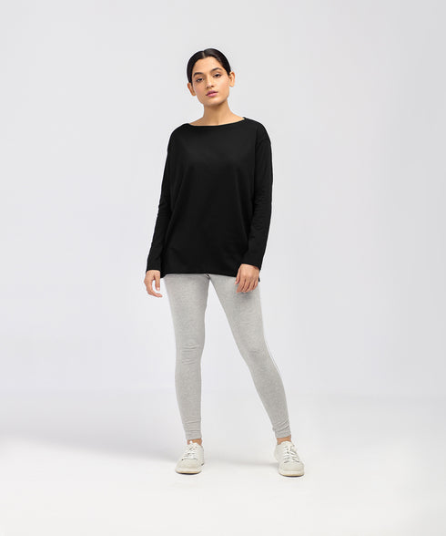 Women's Boat Neck Long Sleeve Tee