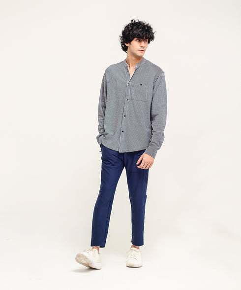 Men's Striped Button Down Shirt