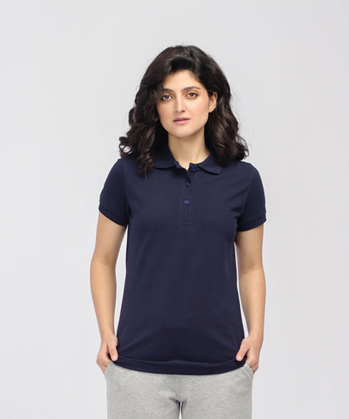 Women's Basic Polo Shirt
