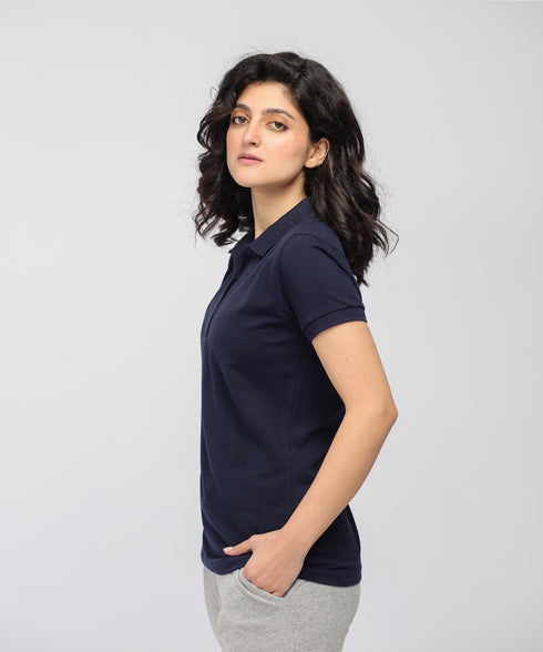 Women's Basic Polo Shirt