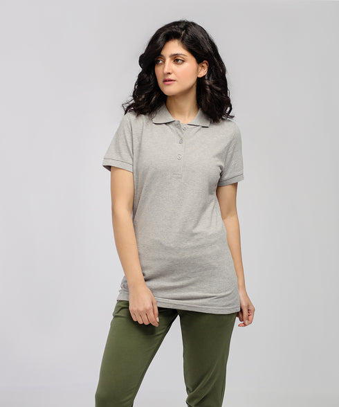 Women's Basic Polo Shirt
