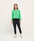 Women's Cropped Button Down Shirt