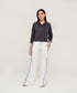 Women's Cropped Button Down Shirt