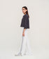 Women's Cropped Button Down Shirt