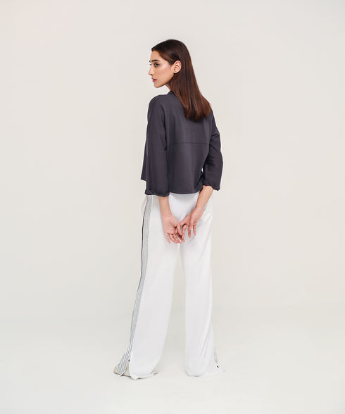 Women's Cropped Button Down Shirt